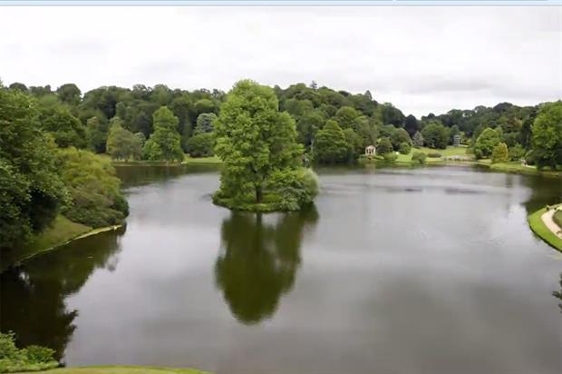 Stourhead lake filmed by Lobster Pictures in 2015. Image: Lobster Pictures