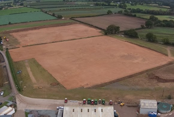 Aerial view of Maelor's new production facility