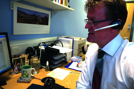 Dr Ashley Liston and GP colleagues offer rapid response telephone consulting (image: author's own)