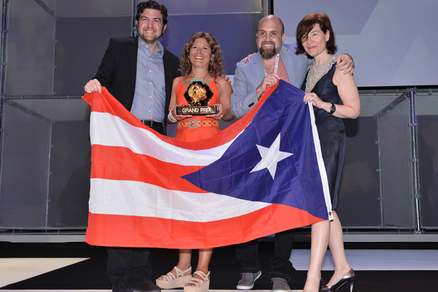 PR top prize: winners JWT San Juan 