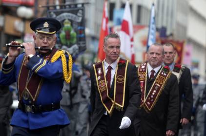 Northern Ireland: A traditional Protestant parade