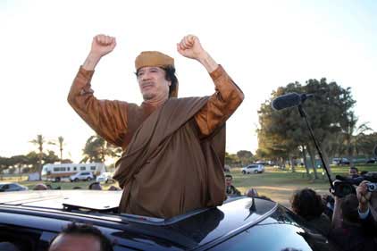 Gaddafi: planned a PR campaign in Britain