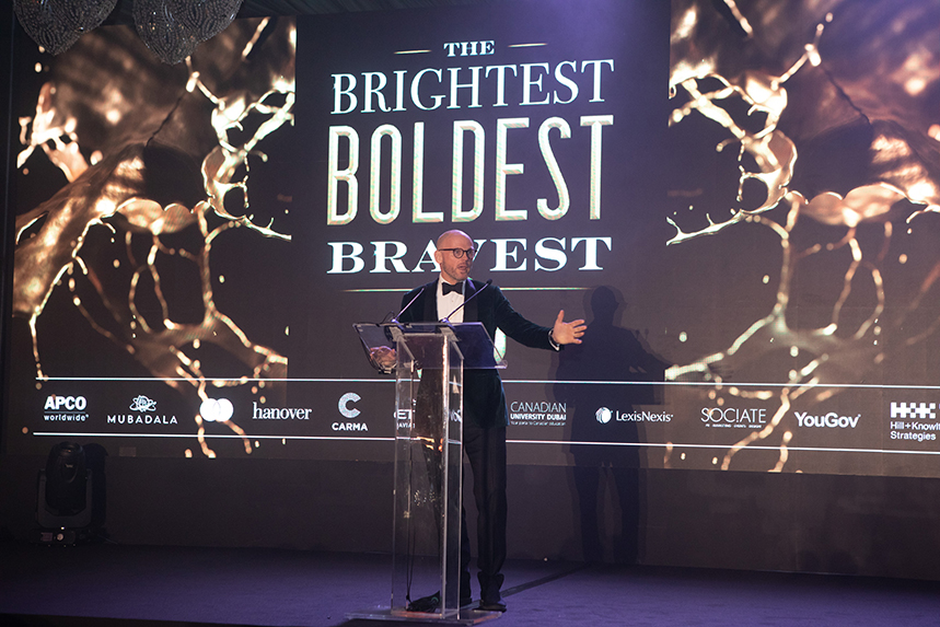 MEPRA chair Jonty Summers at last year's MEPRA Awards