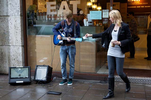 Financial Services Award winner: Barclaycard and Barclays ‘Making ‘Contactless’ Streetwise with the World’s First Cashless Busker’ with The Red Consultancy