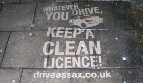 Drive Safe Essex: stencil
