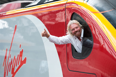Thumbs up: Branson successfully campaigned against FirstGroup