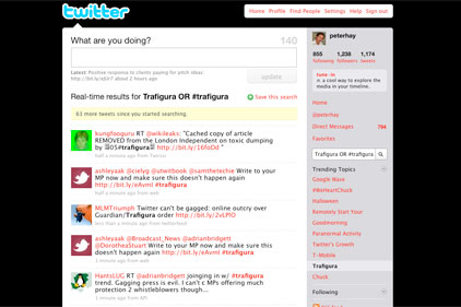 Trending on Twitter: Trafigura