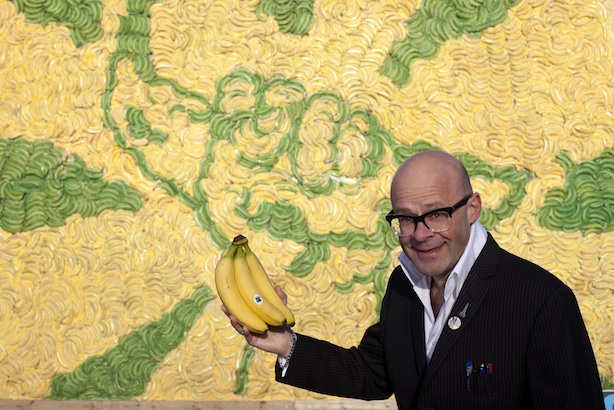 Fairtrade Fortnight: Comedian Harry Hill and a banana billboard featured in publicity