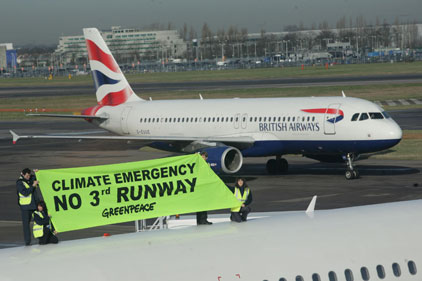 Controversy: protests against 3rd Heathrow runway