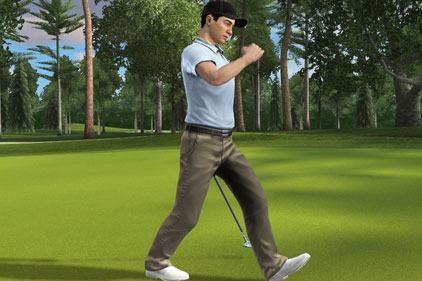 Computer golf game: Tiger Woods