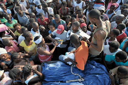 Haiti: communicating with victims