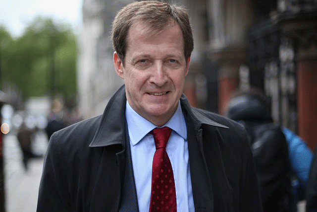 Heavyweight: Alastair Campbell leaves the Leveson Inquiry (Getty Images)