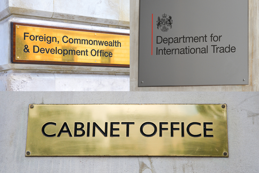 The Cabinet Office, FCDO and DIT were among the worst performers for FOI requests, the report found