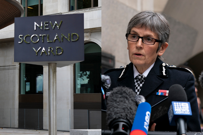 Dame Cressida Dick, Metropolitan Police Commissioner, addresses the media following the sentencing of Wayne Couzens (Getty Images)