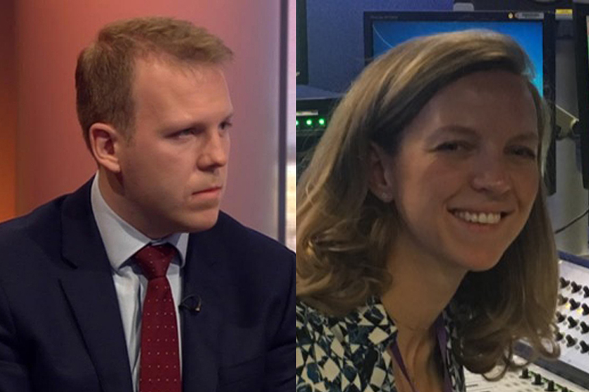 Spads Robert Oxley (L) and Lucy Noakes (R) are among those to have survived the latest cabinet reshuffle