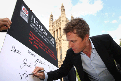 Hugh Grant: A leading figure in Hacked Off (Credit: Getty Images) 