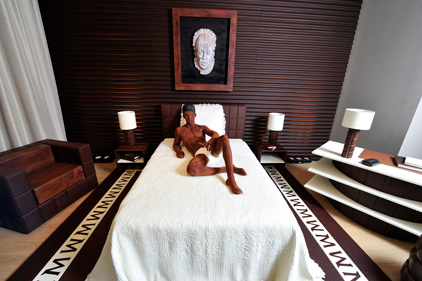 Sweet dreams: GolinHarris asked Karl Lagerfeld to create a hotel suite made of chocolate