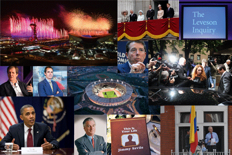 2012 in pictures (Credit: LOCOG, Getty Images, Rex Features, Buckingham Palace Press Office, BBC/Guy Levy, Snapperjack London UK, World Economic Forum, Official White House photo by Pete Souza )