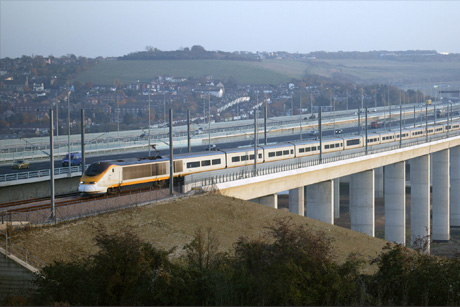 Cross-country: HS1 runs from London to the Channel Tunnel