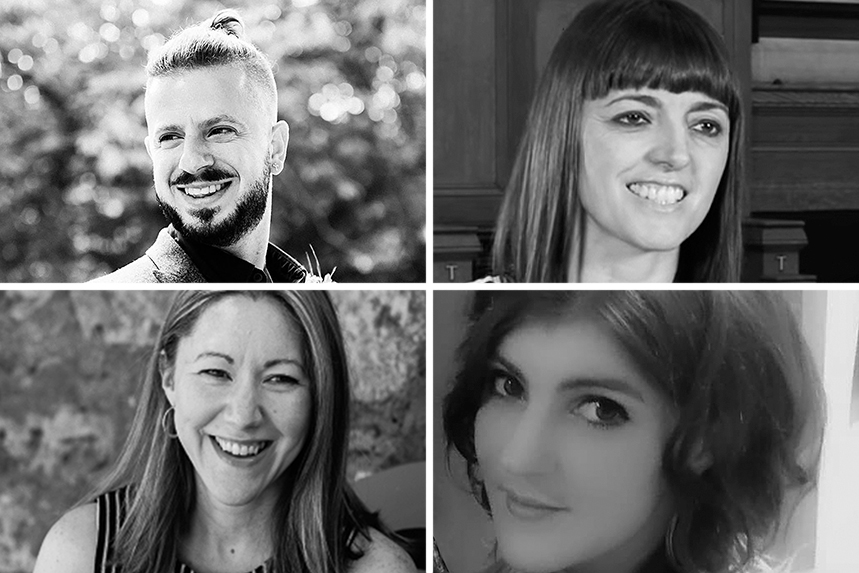 (Clockwise from top left) founder Phil Wickenden, Sophie Timms, Kellie Wickenden and Faith Liversedge