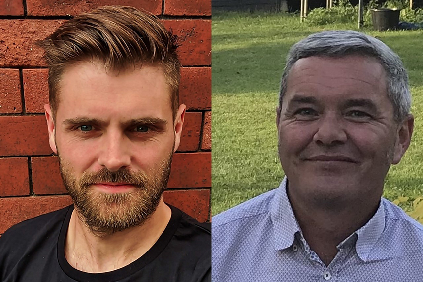 (L-R) Anders Nilsson and Richard Leonard