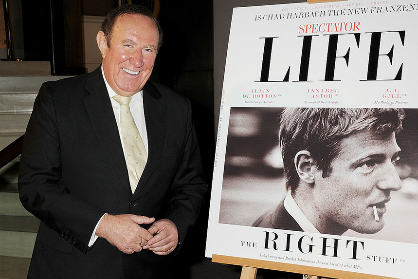 Andrew Neil, pictured at the launch of Spectator Life, said the Co-op is no longer welcome to advertise in The Spectator (Photo: Getty Images)
