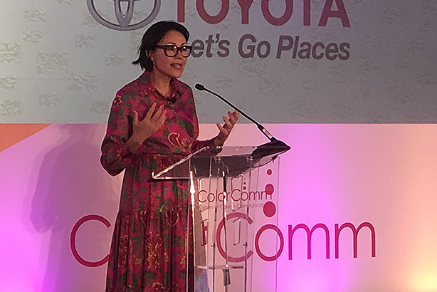 Journalist Ann Curry at ColorComm 2019. (Photo credit: Gideon Fidelzeid)
