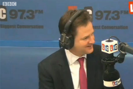 Nick Clegg: Surprise caller