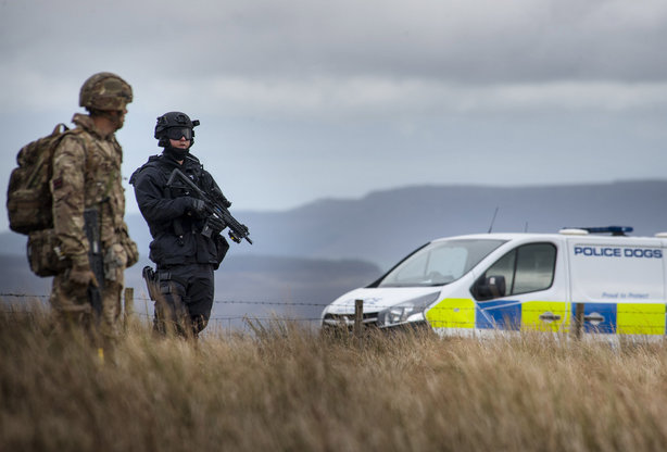 Exercise Border Reiver involved multiple agencies in the simulated terrorist attack (pic credit: Northumbria Police)