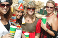 Bestival: revellers in ‘Pirates and Wizards’ fancydress hold Brothers-branded cups