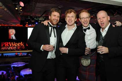 After hours: party goers at the PRWeek Awards 2010