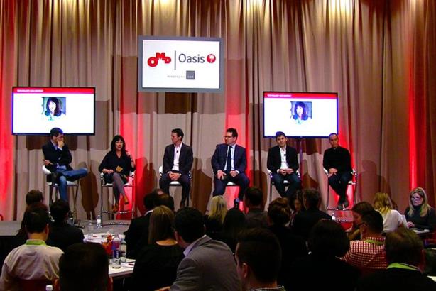 Panel at OMD Oasis on creativity and technology.