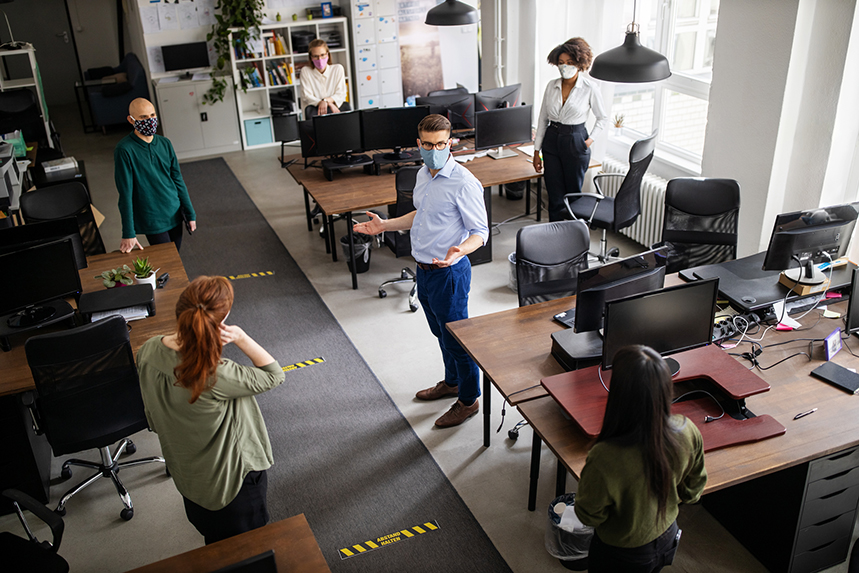 New office conditions will require a greater focus on internal comms, a study has found (Photo: Getty Images)