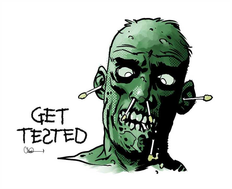 One of the new images created for Shropshire Council by Walking Dead comic book artist Charlie Adlard