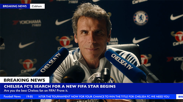 Chelsea legend Gianfranco Zola is o the hunt for talent.