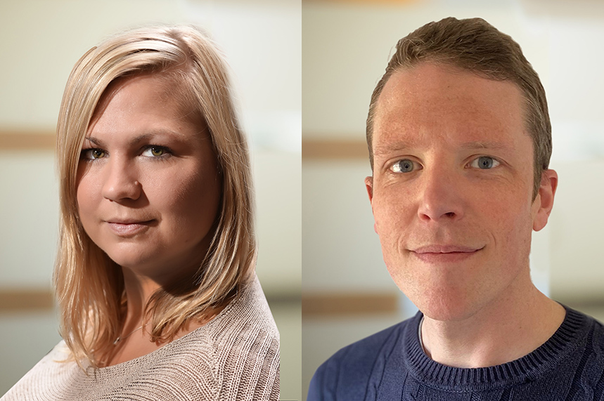 New faces: Donna Curran (L) and Mark MacDonald (R) have joined Hanover Health