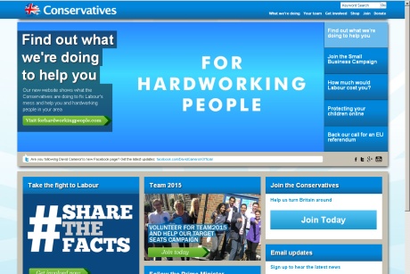 Conservative website: old content removed