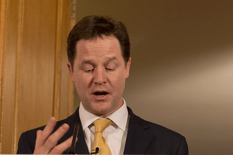 Nick Clegg: Supports a lobbying register