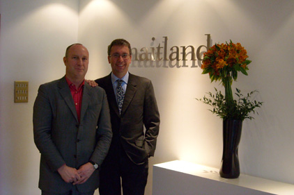 New venture: Peter Bowyer (left) and Neil Bennett launch Maitland Political