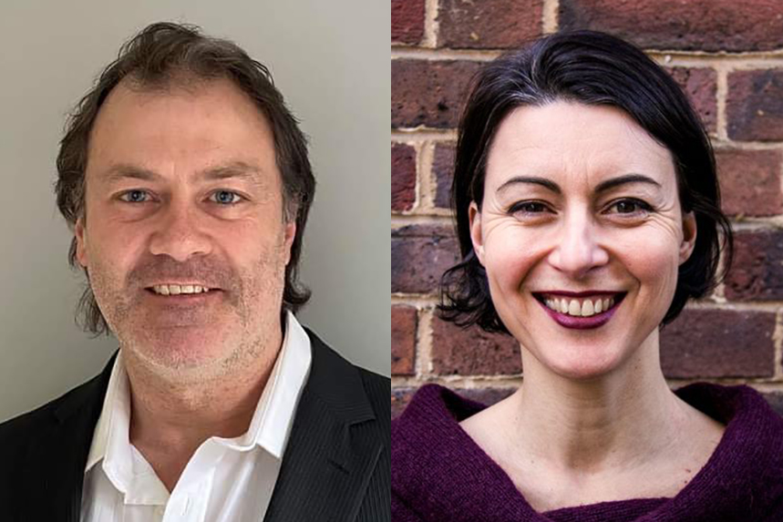 (L-R) Splendid's new CFO Damon Kelly and head of wellbeing Jane Latham