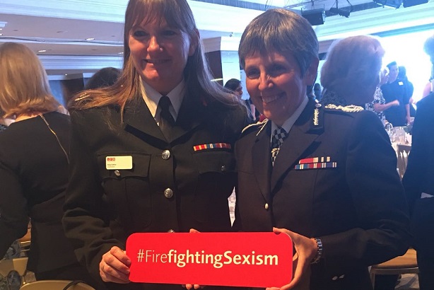 Campaign: LFB commissioner Dany Cotton with Met Police commissioner Cressida Dick