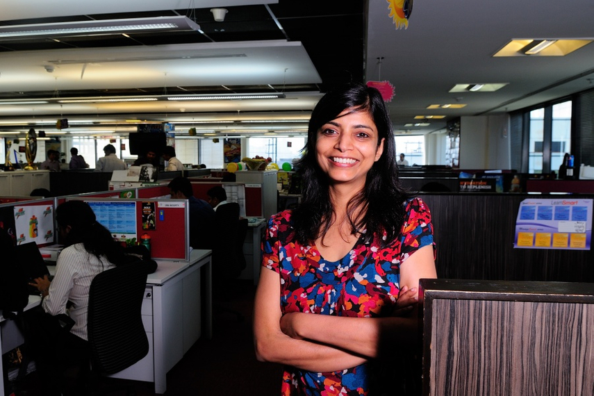 Deepika Warrier at the PepsiCo India office in 2012. Source: Getty Images