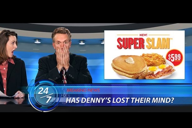 Denny's promoted its new breakfast offering with a clever Super Slam stunt.