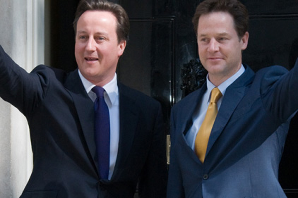 New age of politics: Cameron and Clegg formed coalition