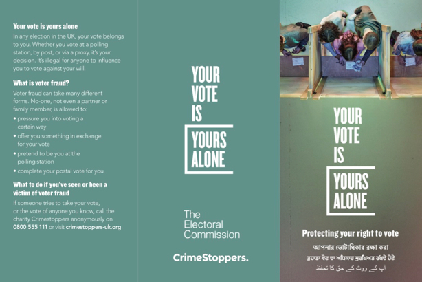 Electoral Commission: Campaign material translated into different languages