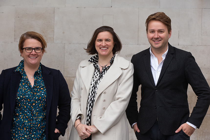 Founding partners (L-R): Carli Harper-Penman, Emily Wallace and Harry Shackleton