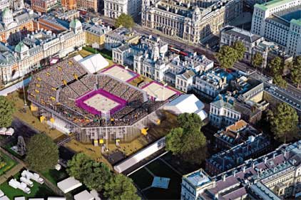 Horse Guards Parade: will host beach volleyball