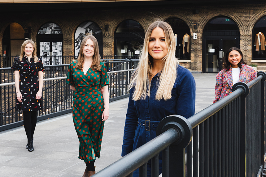  FleishmanHillard creatives (L-R): Ellie Scott-Smith, Rachel O’Malley, Ellie Tuck and Rianna Joseph