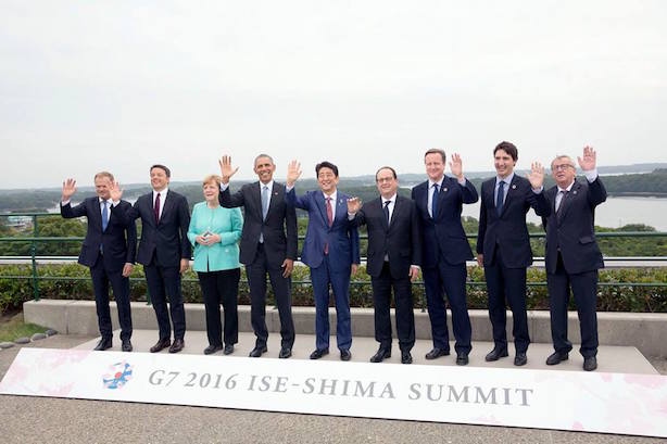 World leaders in Japan for the G7 summit. (Image via the White House's Facebook page). 