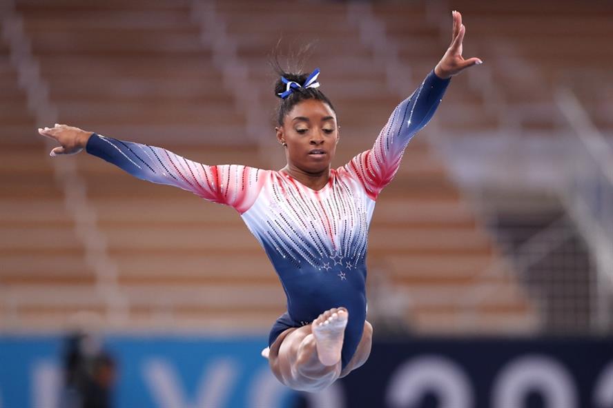 US gymnast Simone Biles at the Tokyo Olympics (Getty Images)